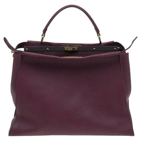 fendi burgundy peekaboo|fendi peekaboo snakeskin.